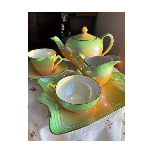 Vintage Grimwades Royal Winton Lustre ware Breakfast Set For 1 Circa 1934-50 - Picture 1 of 16